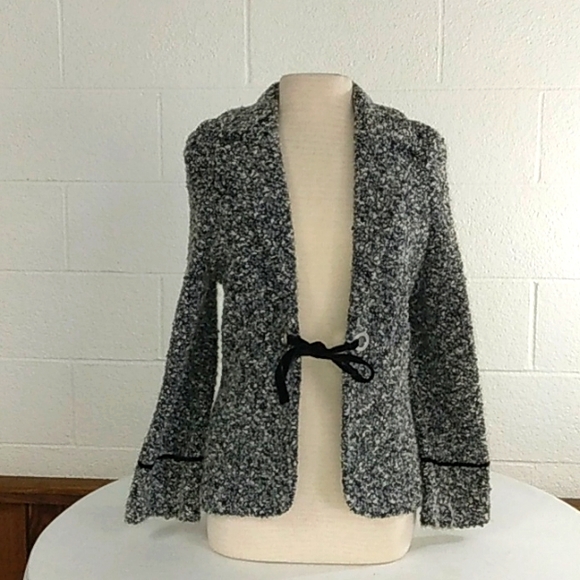 Ladies Entier black and white Jacket, Sz Large - Picture 1 of 4